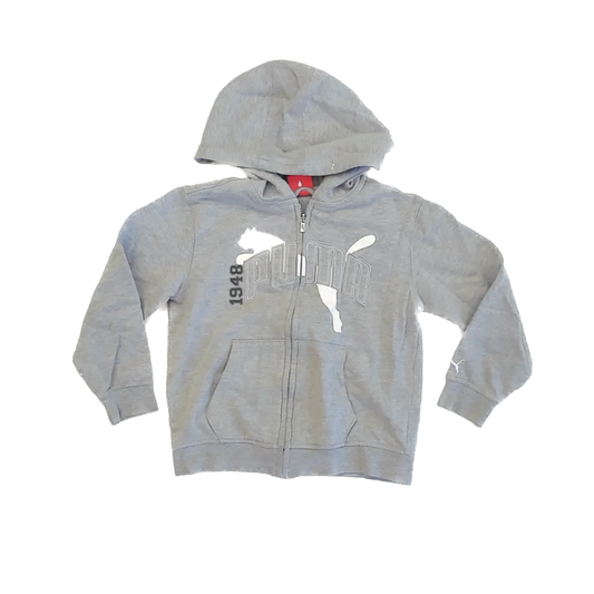 Puma Boys Grey Hoodie Size: 5T Grey