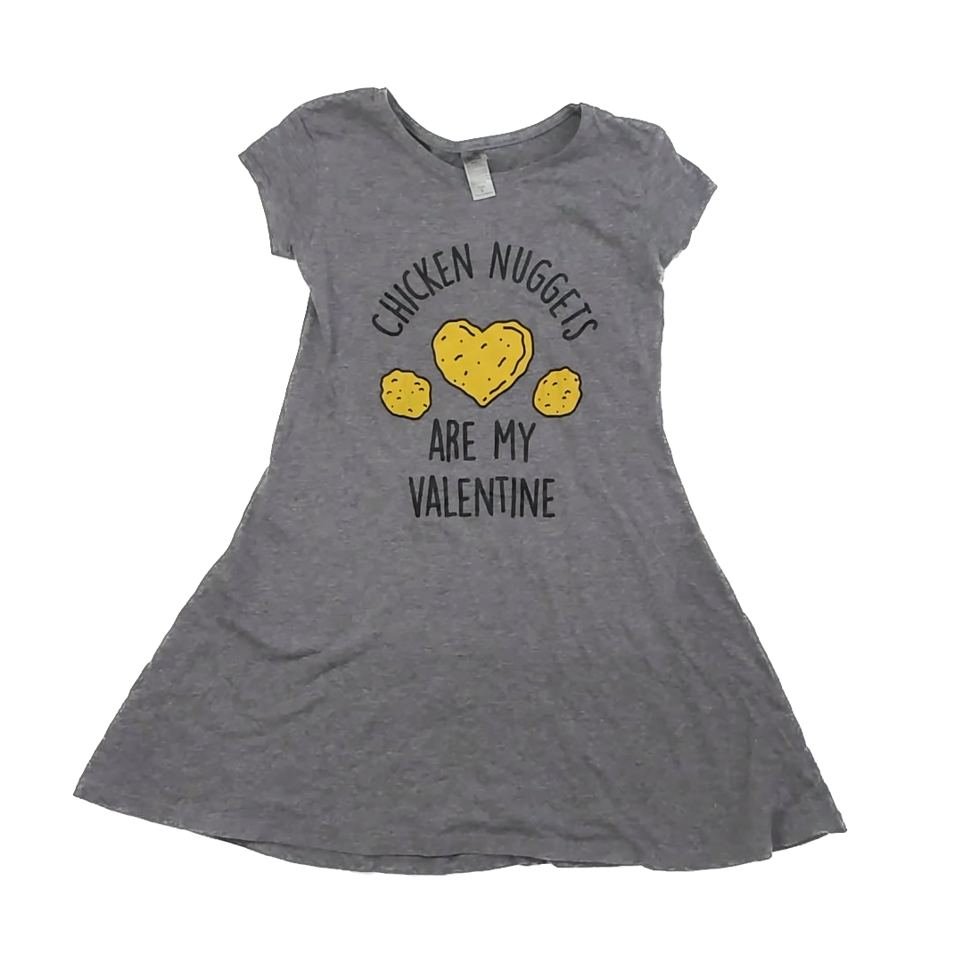 Instant Message Girls Grey Dress Size: YS (8 Years) Grey