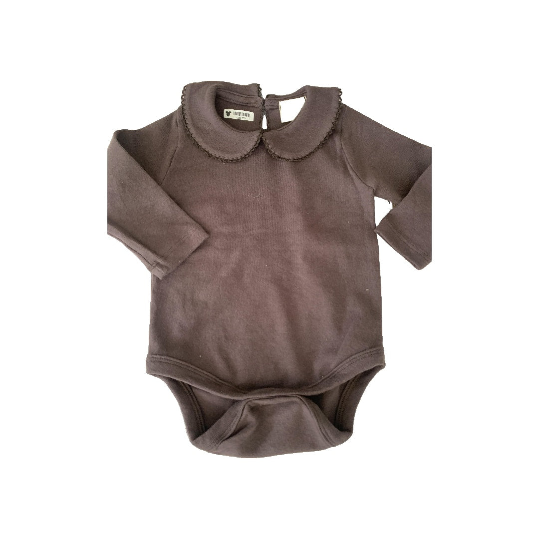 Monbebe Girls Grey Onesie Size: 3-6 months Grey