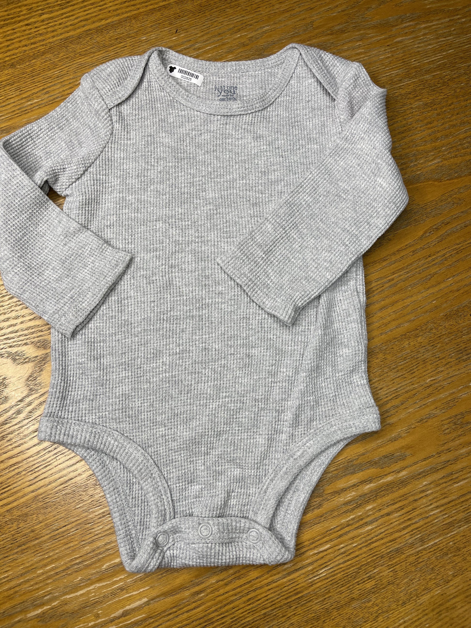 Carters Unisex Grey Onesie Size: 9 months Grey