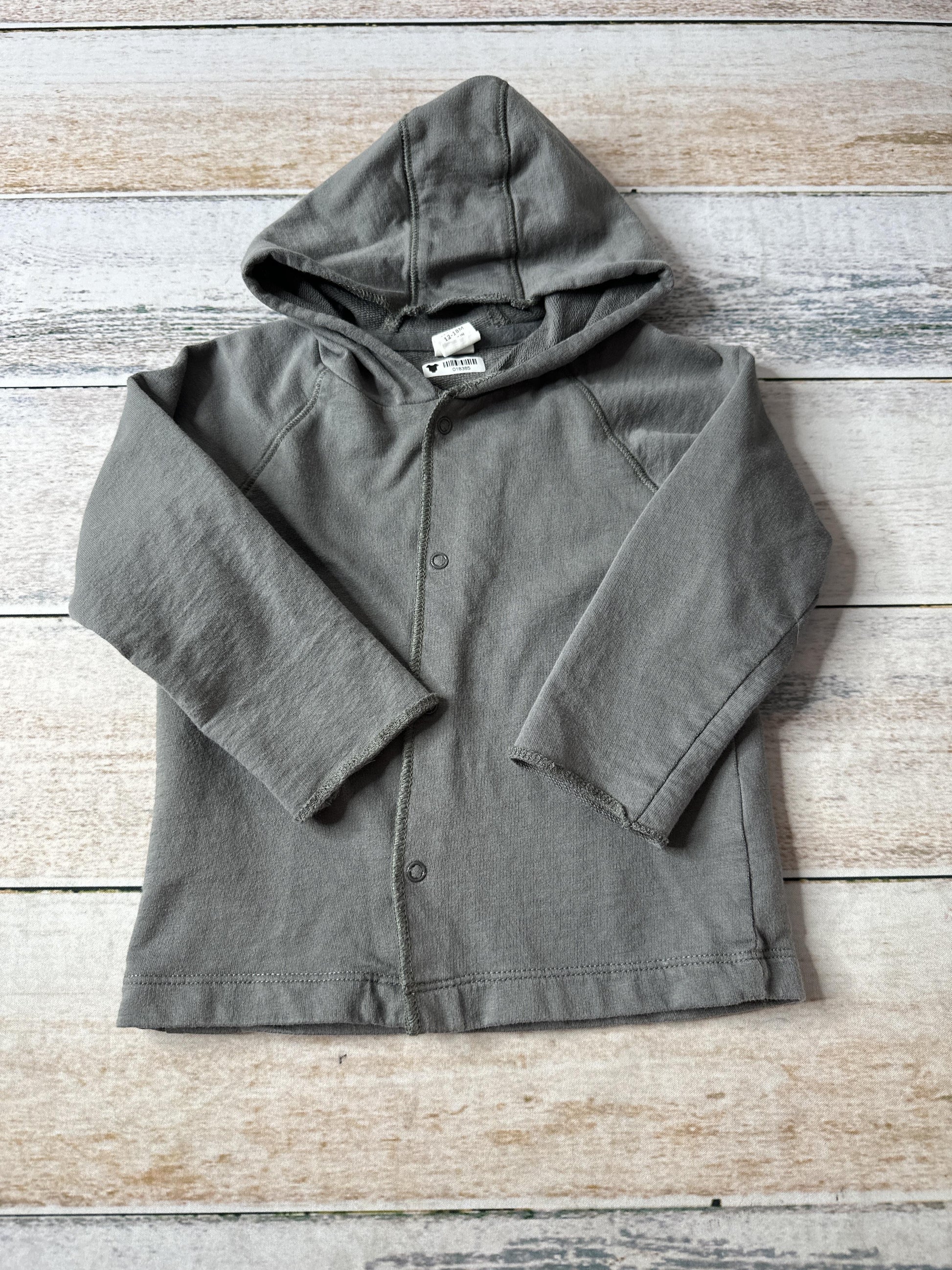 Colored Organics Boys Grey Sweater Size: 12-18 months Grey