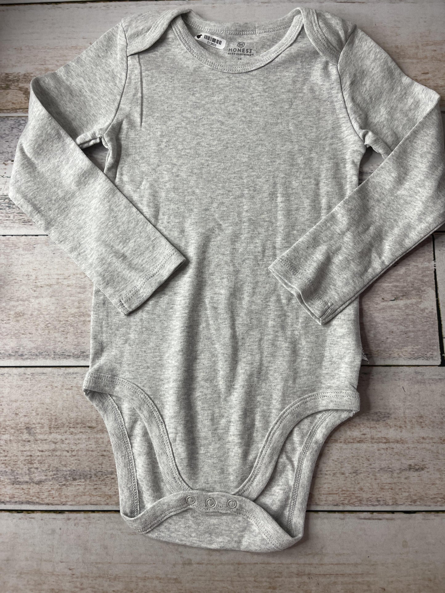 Honest Co Unisex Grey Onesie Size: 18 months Grey
