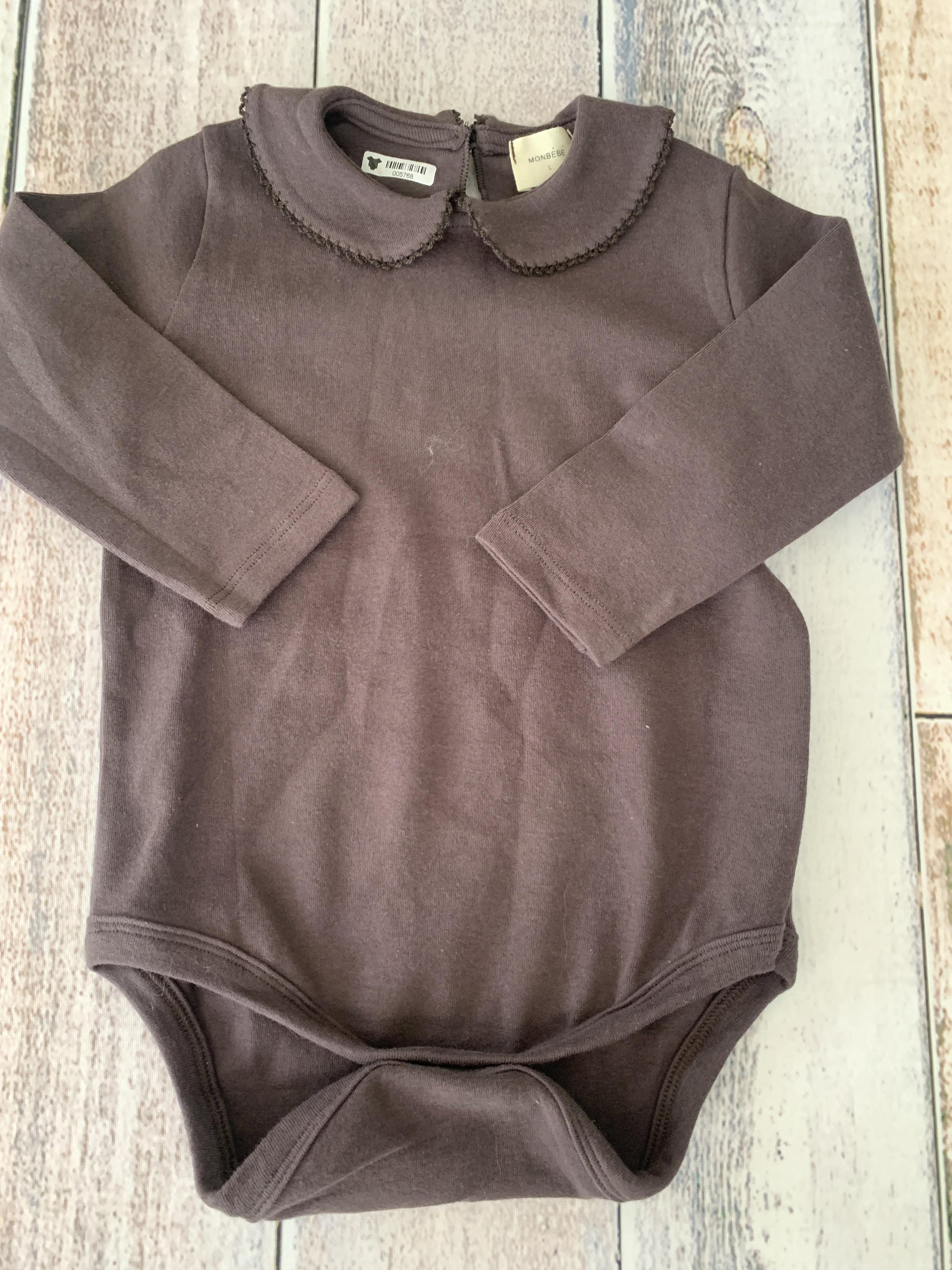 Monbebe Girls Grey Onesie Size: 12-24 months Grey