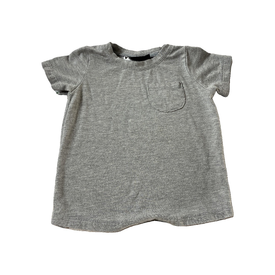 BabySprouts co Girls Grey T-Shirt Size: 12-18 months Grey