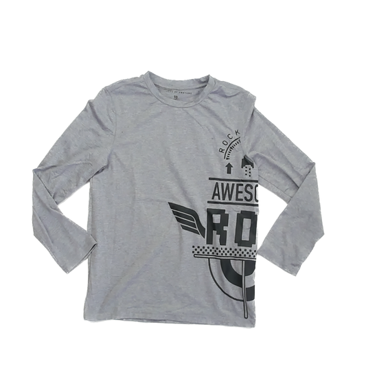 Rockets Of Awesome Boys Grey Athletic Top Size: 10 Years Grey