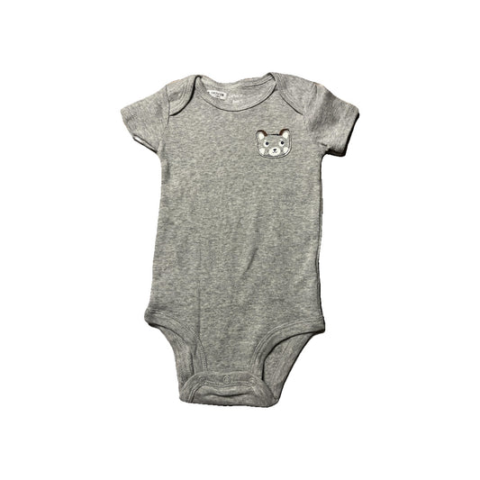Carters Boys Grey Onesie Size: 9 months Grey