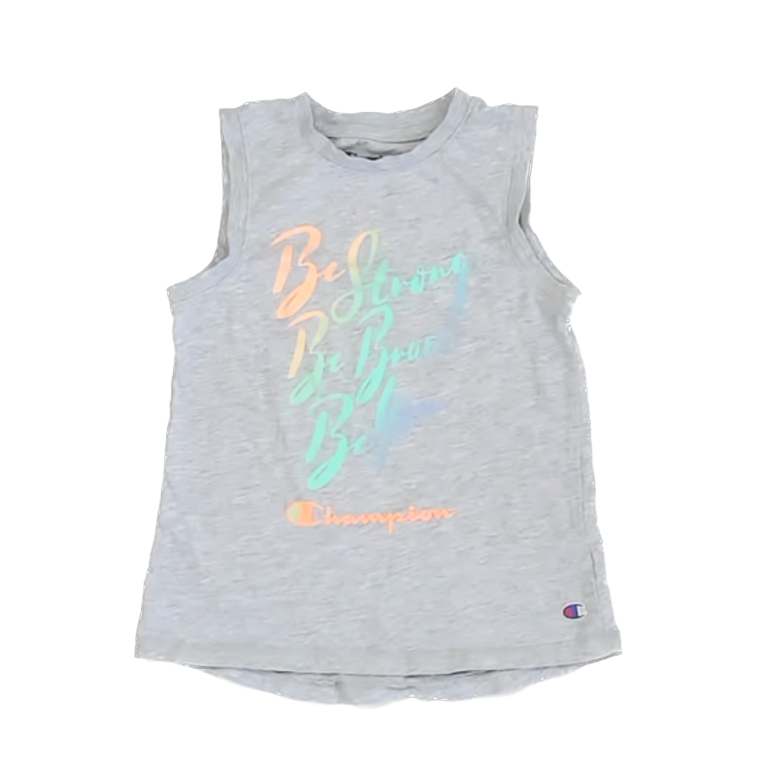 Champion Girls Grey Tank Top Size: 6 Years Grey