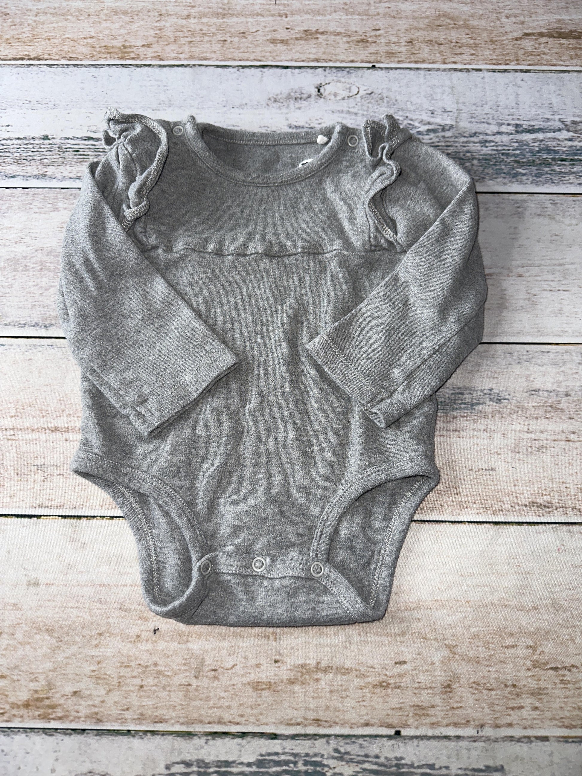 Oliver & Rain Girls Grey Onesie Size: 18 months Grey