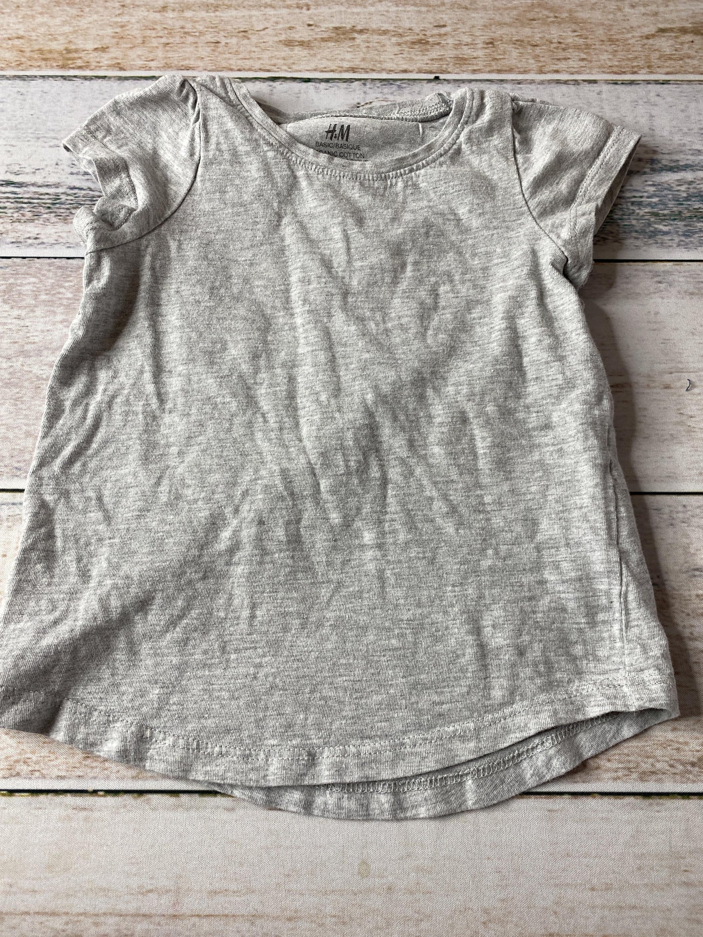 H&M Girls Grey T-Shirt Size: 18-24 months Grey