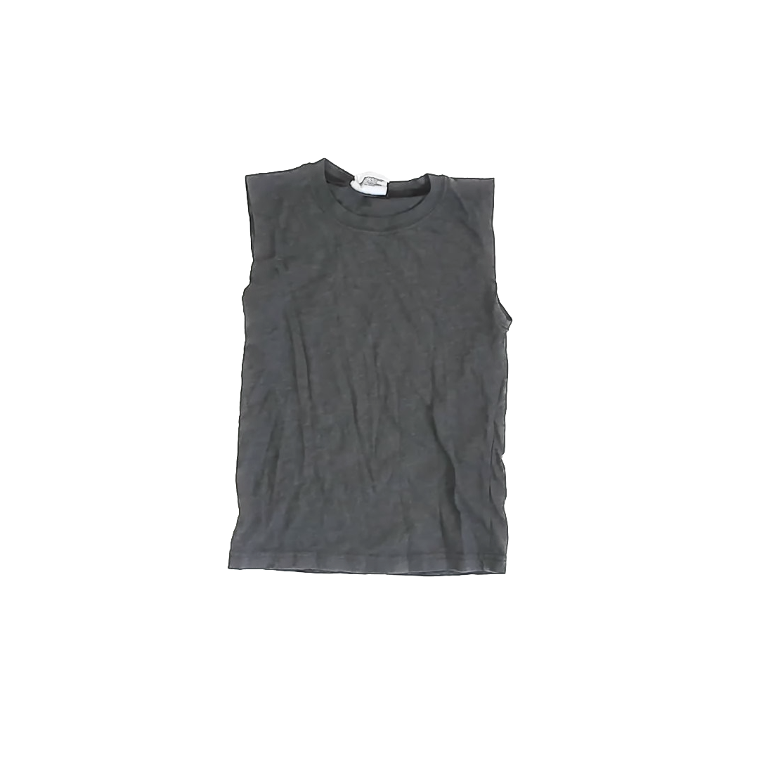 Bottlecapps Girls Grey Tank Top Size: 5-6 Years Grey