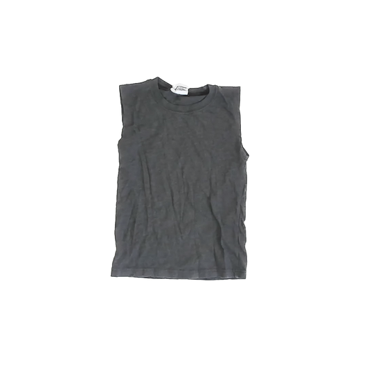 Bottlecapps Girls Grey Tank Top Size: 5-6 Years Grey