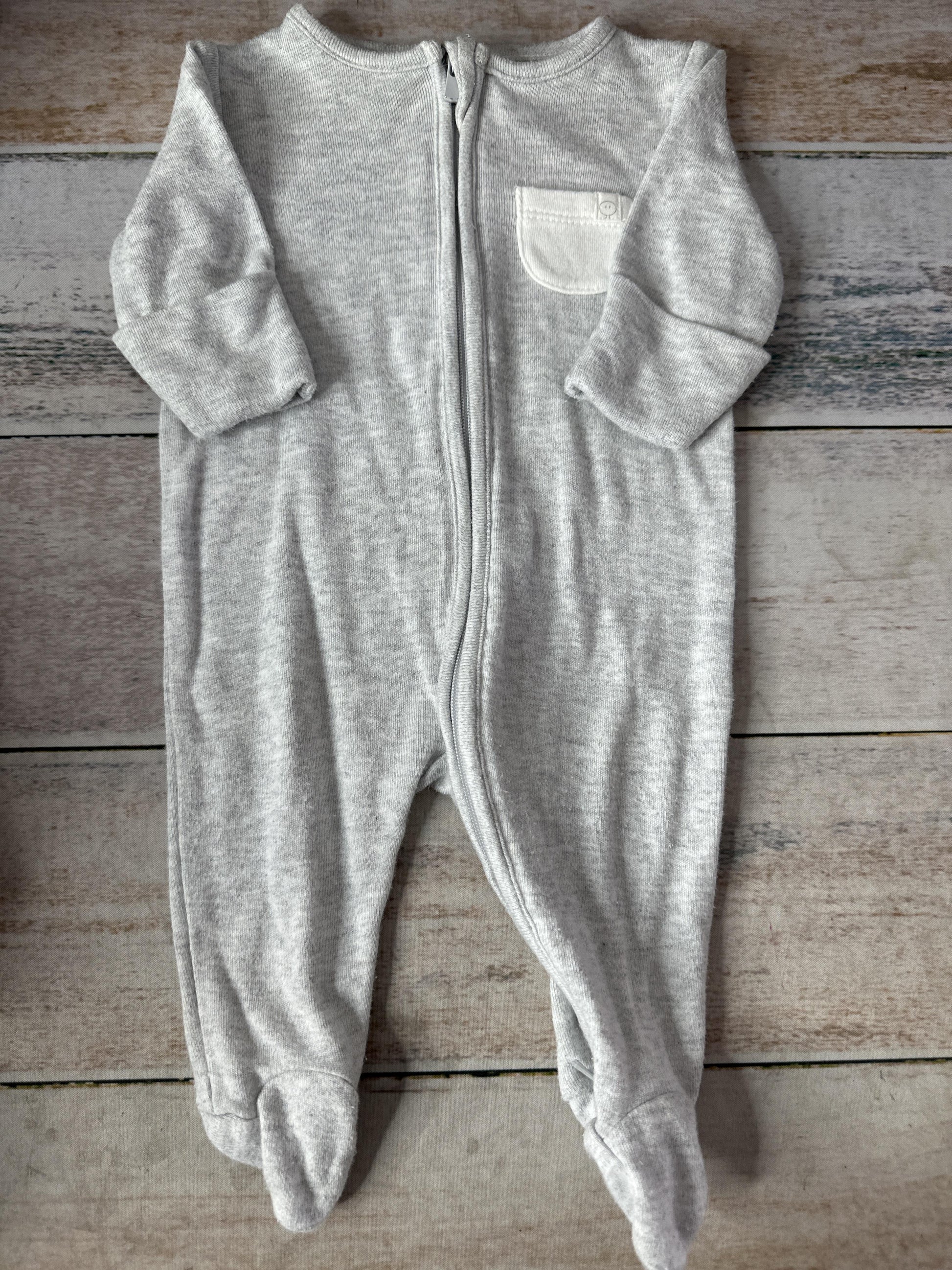 Mori Unisex Grey Pajamas Size: Newborn Grey