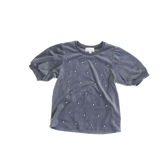 Rockets Of Awesome Girls Grey Short Sleeve Shirt Size: 8 Years Grey