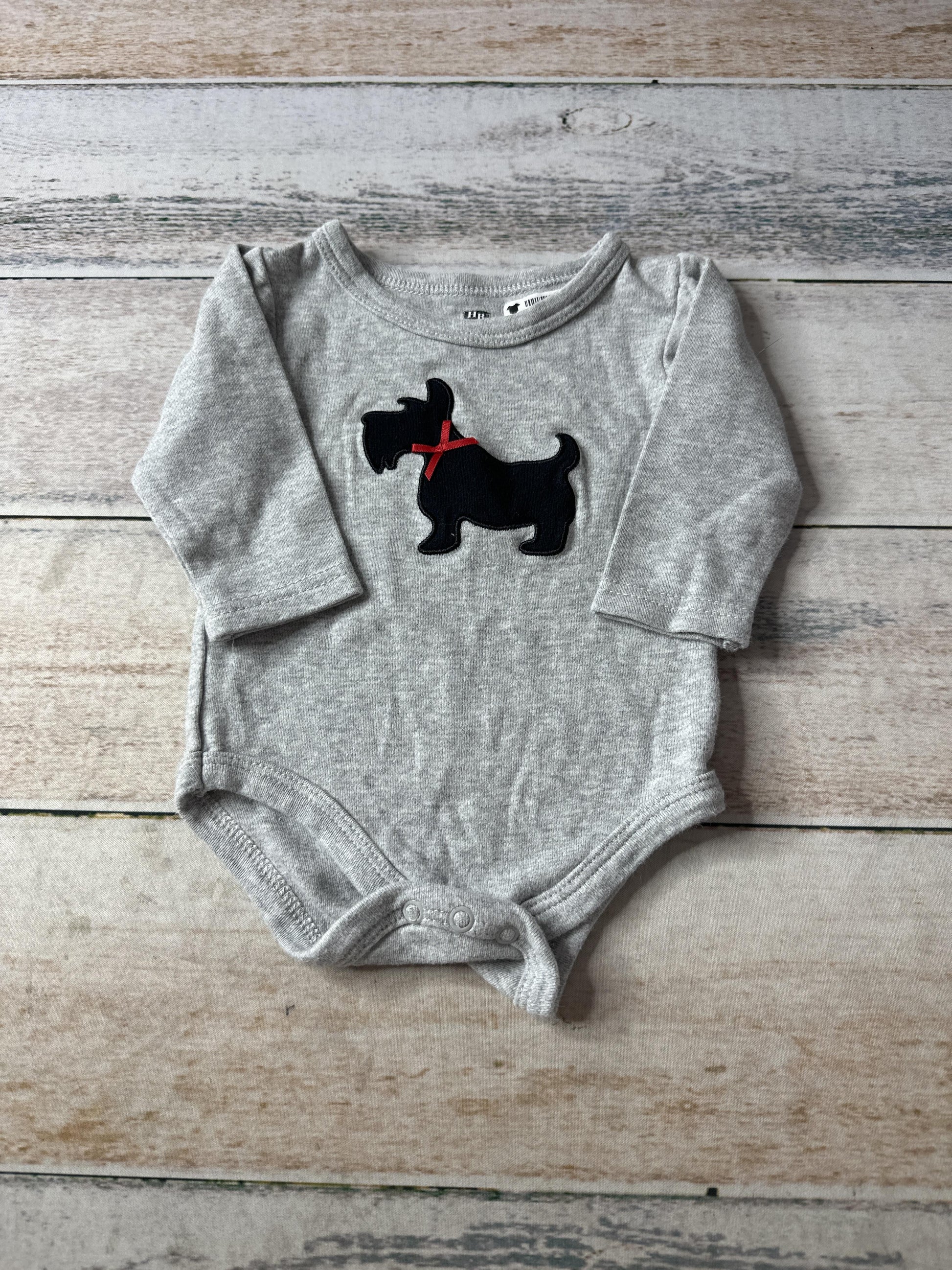 HB Girls Grey Onesie Size: 0-3 months Grey