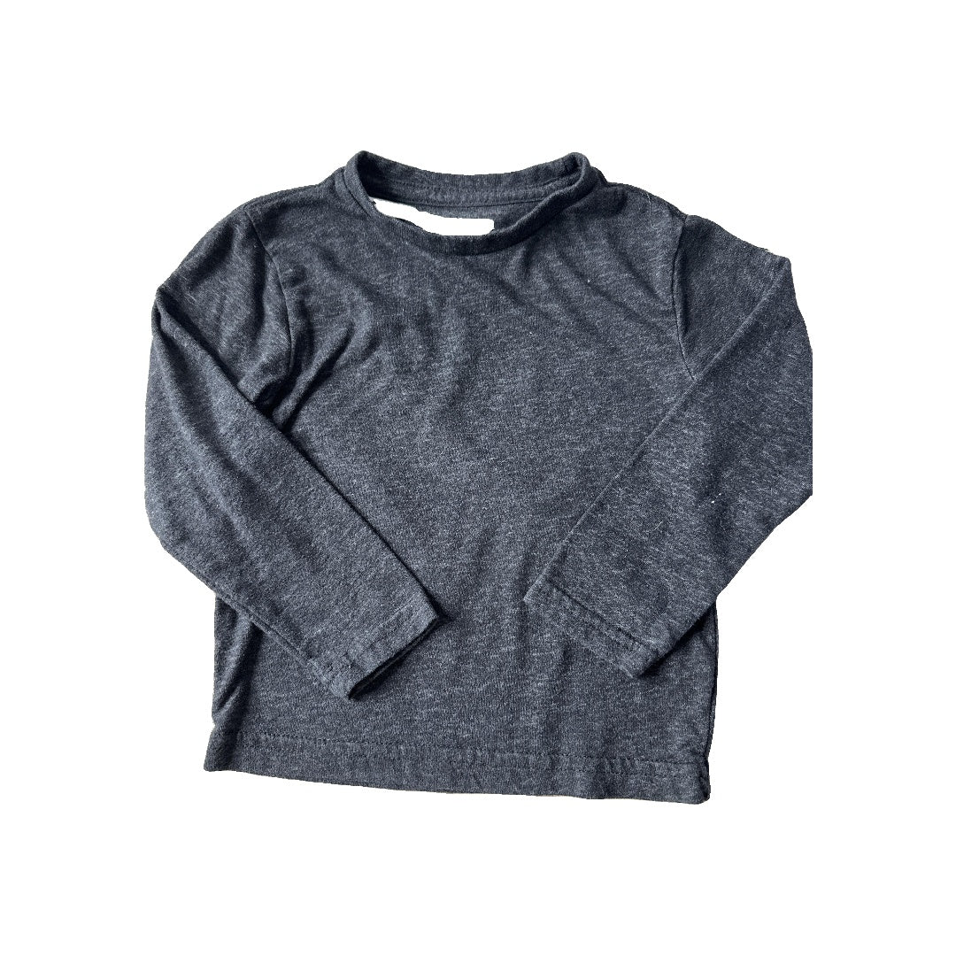 Unisex Grey Long Sleeve T-Shirt Size: 2 years Grey