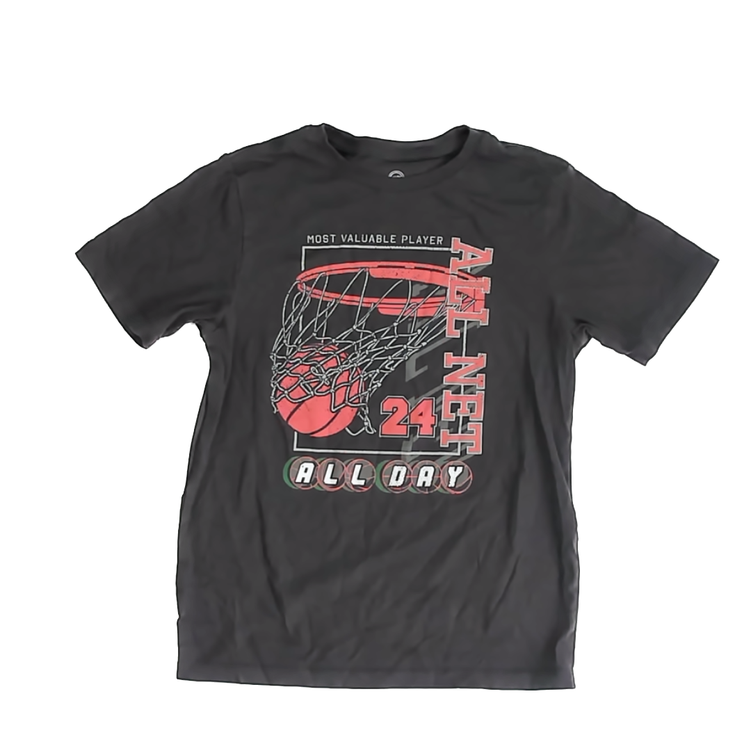 Wonder Nation Boys Grey T-Shirt Size: 10-12 Years Grey