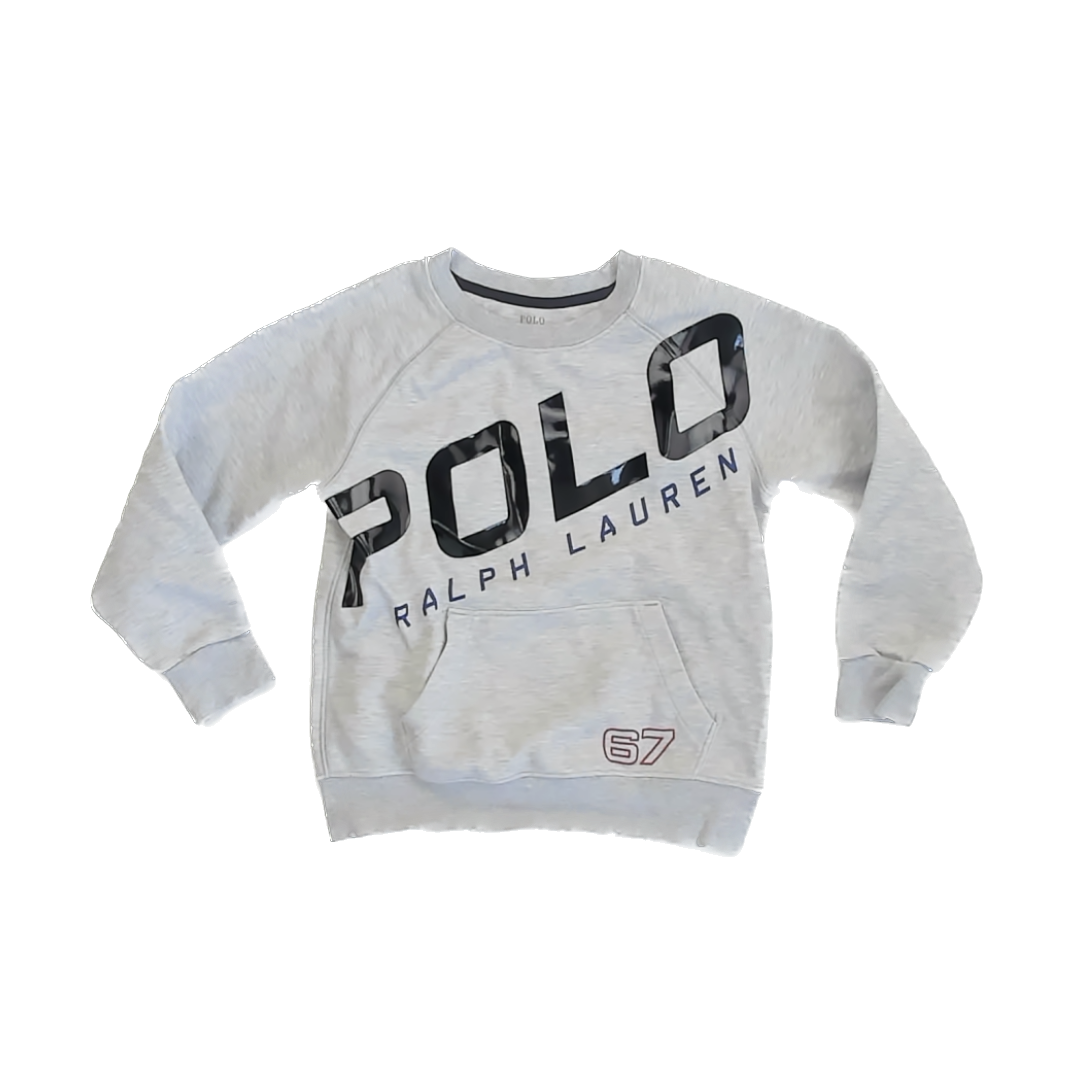 Ralph Lauren Boys Grey Sweatshirt Size: 4T Grey