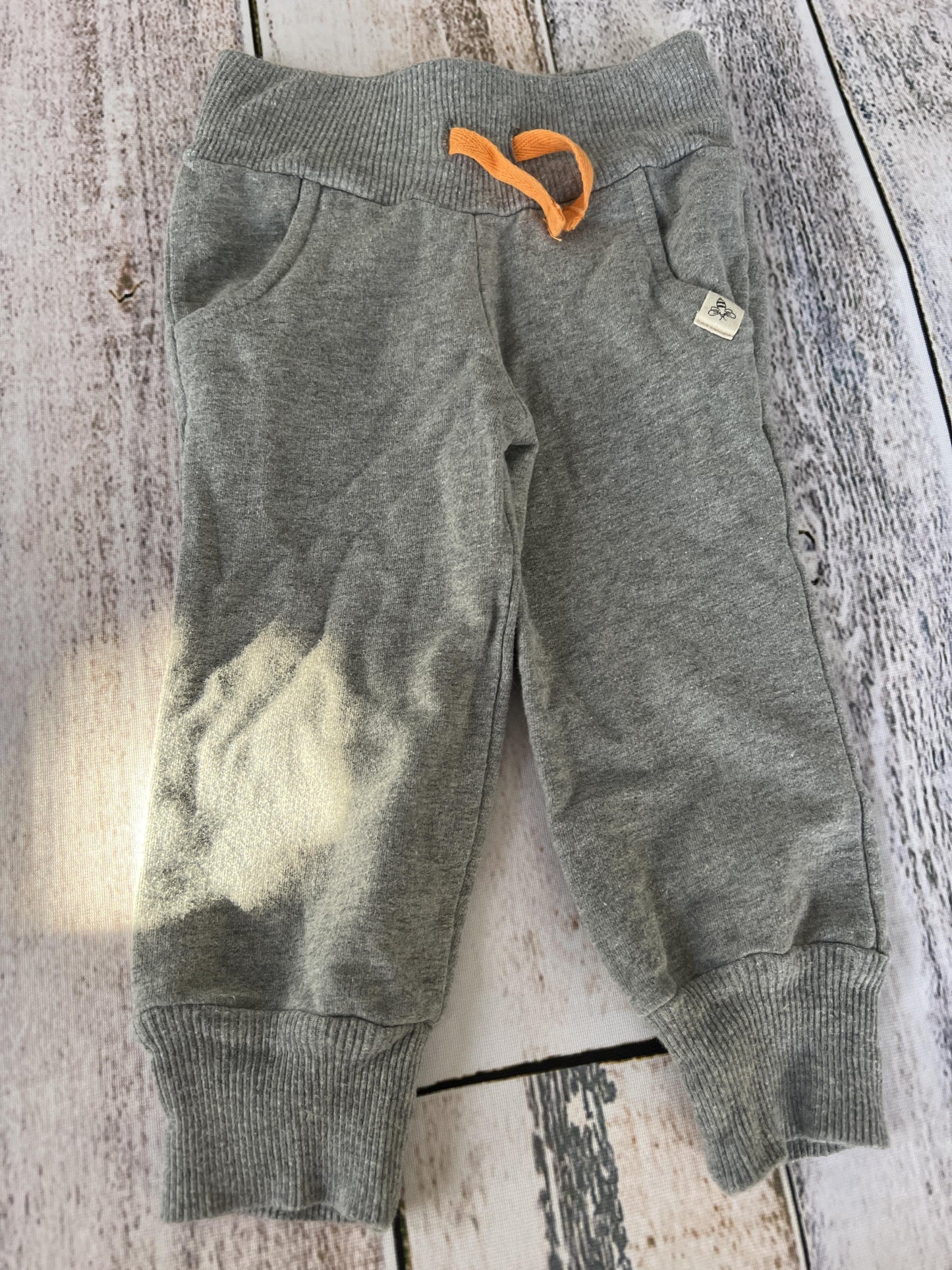 Burt's Bees Boys Grey Pants Size: 6-9 months Grey