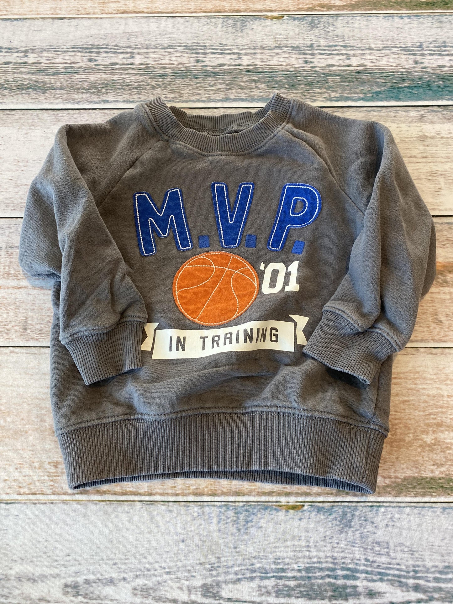 Carters Boys Grey Sweater Size: 2T Grey