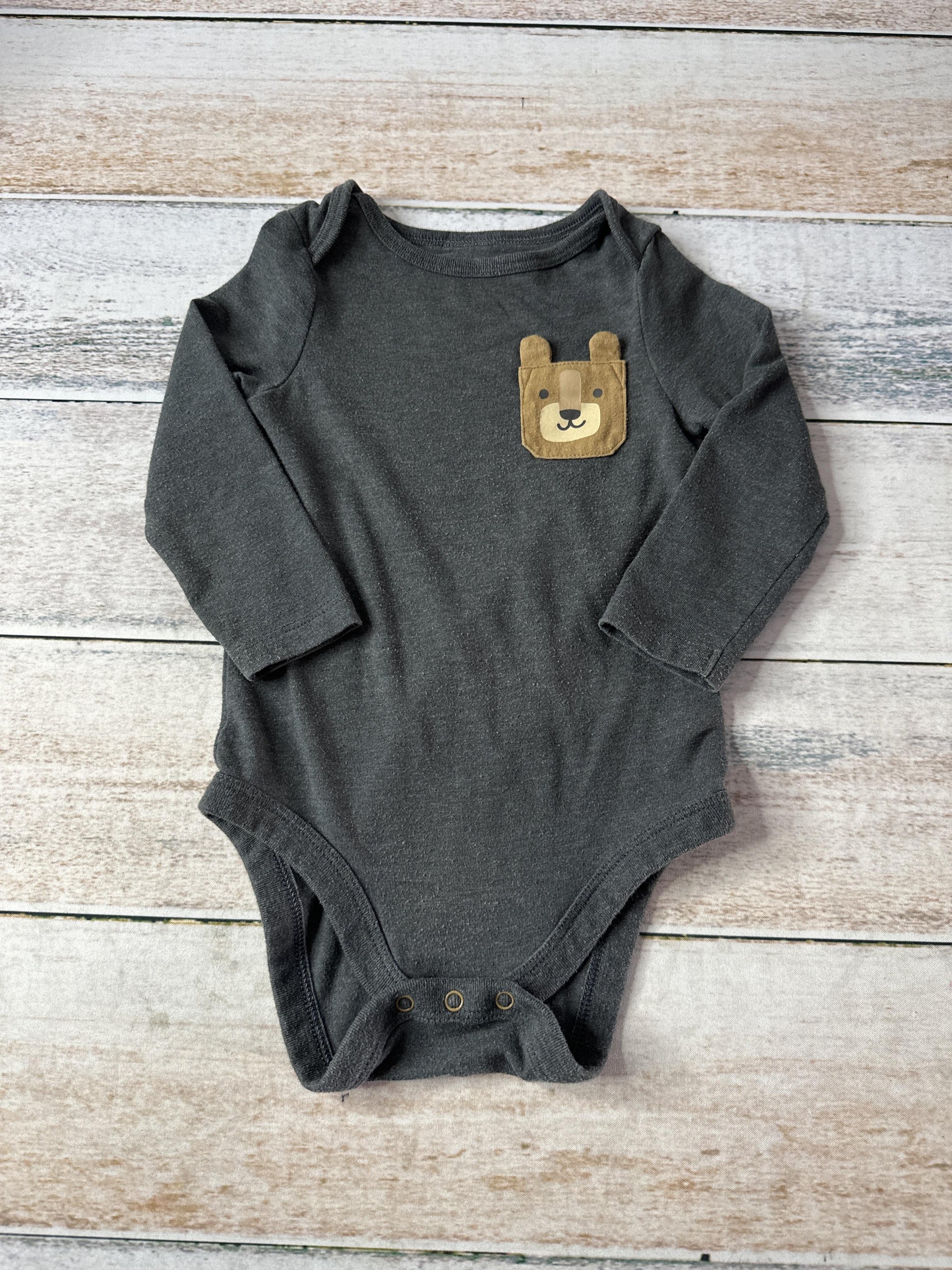 Cat & Jack Boys Grey Onesie Size: 12 months Grey