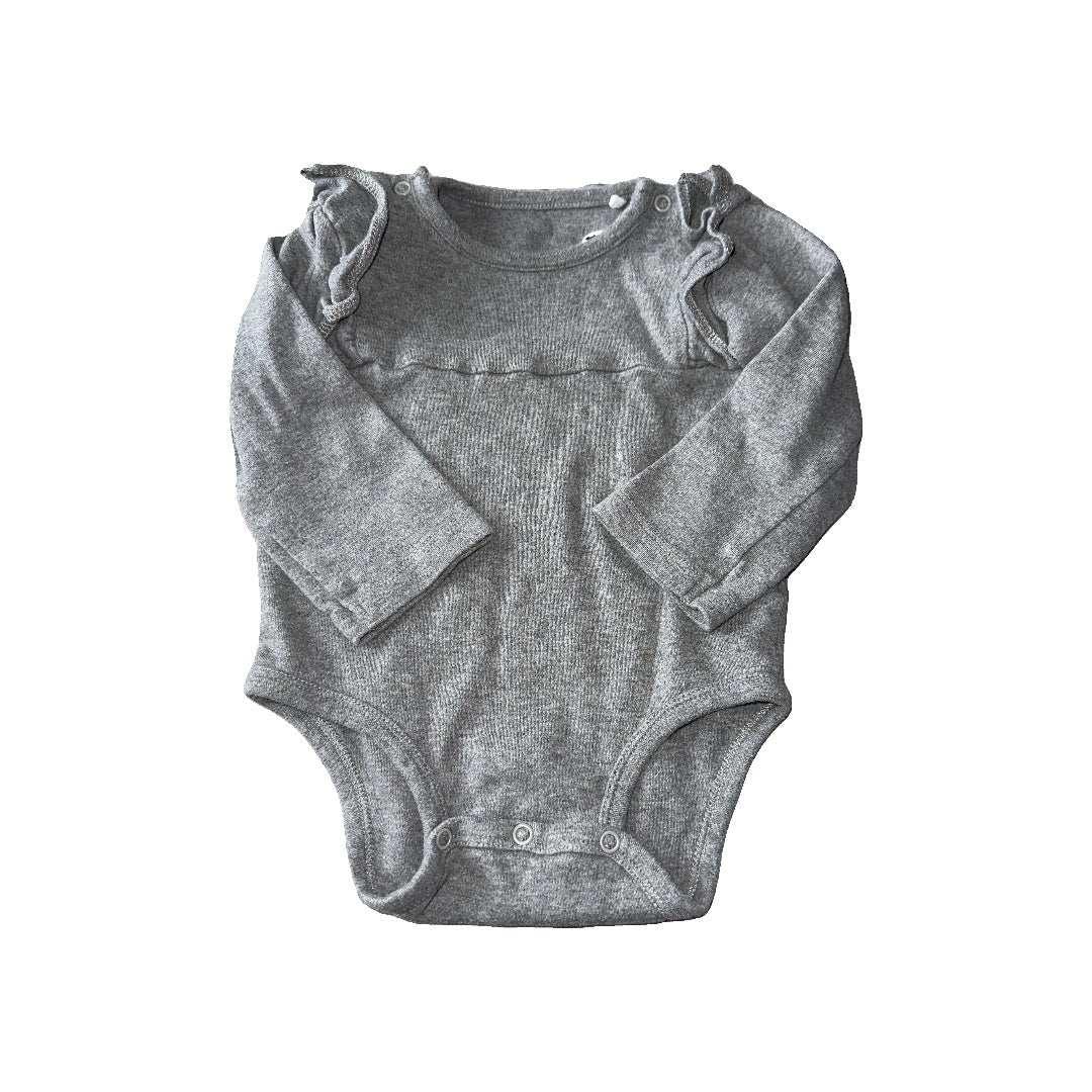 Oliver & Rain Girls Grey Onesie Size: 18 months Grey