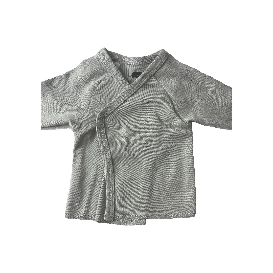 Monica + Andy Unisex Grey Shirt Size: Preemie Grey