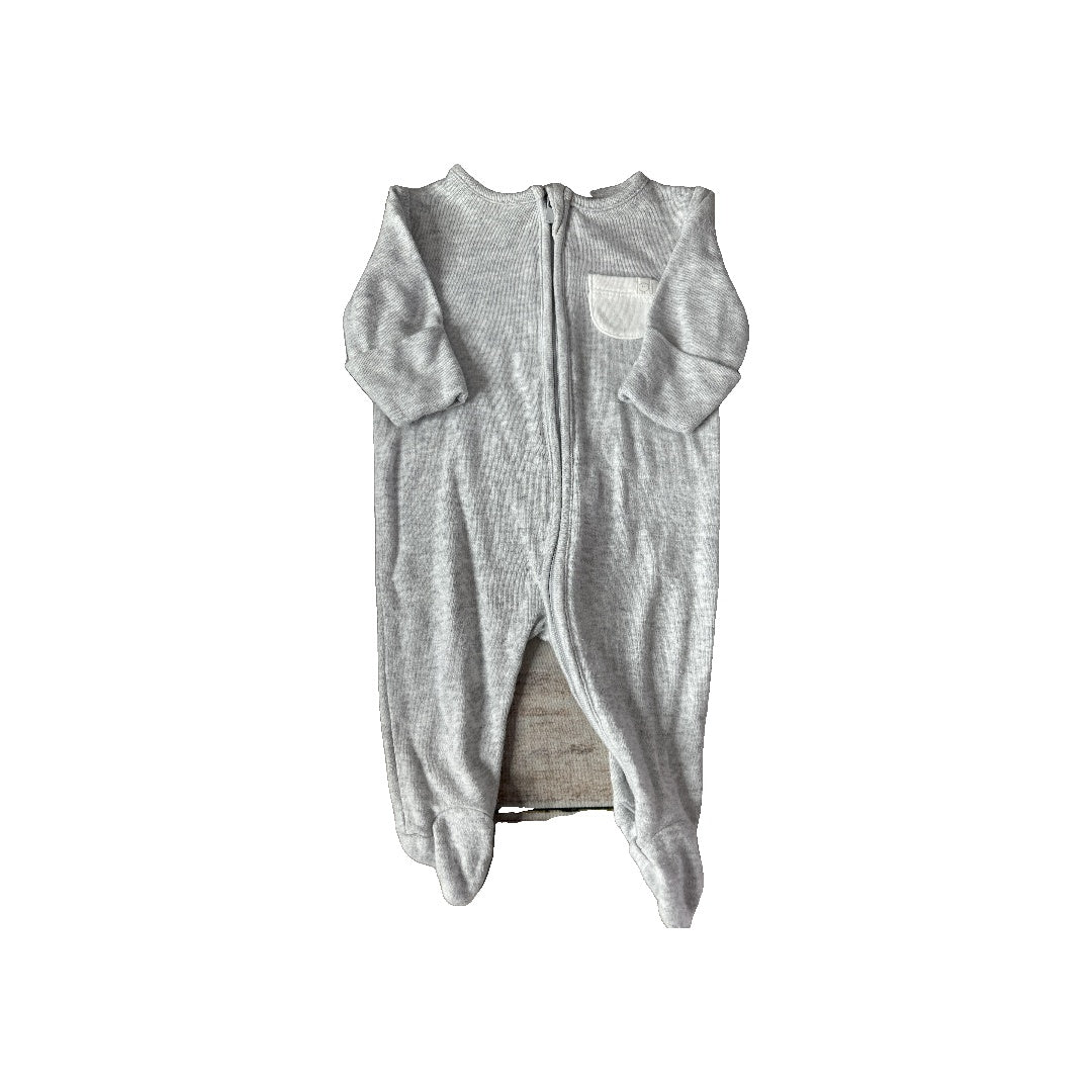 Mori Unisex Grey Pajamas Size: Newborn Grey
