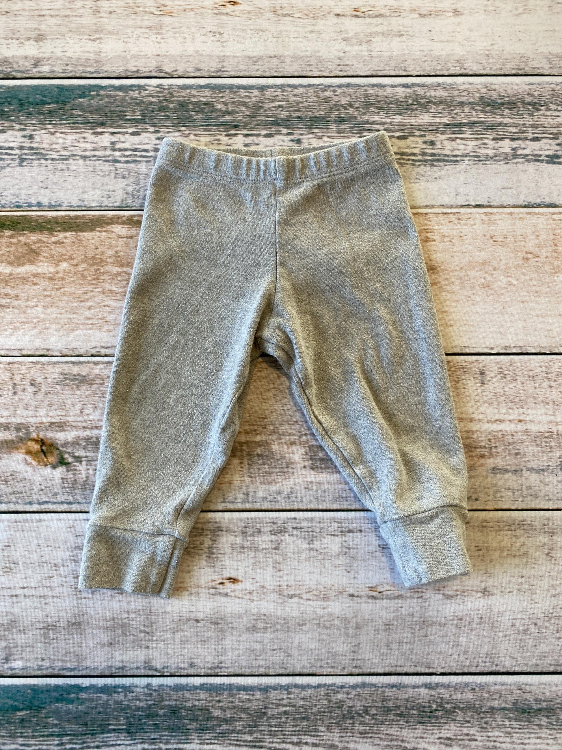Sustainable Unisex Grey Pants Size: 9-12 Months Grey