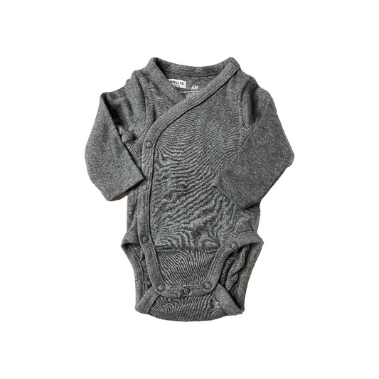 H&M Unisex Grey Onesie Size: Preemie Grey