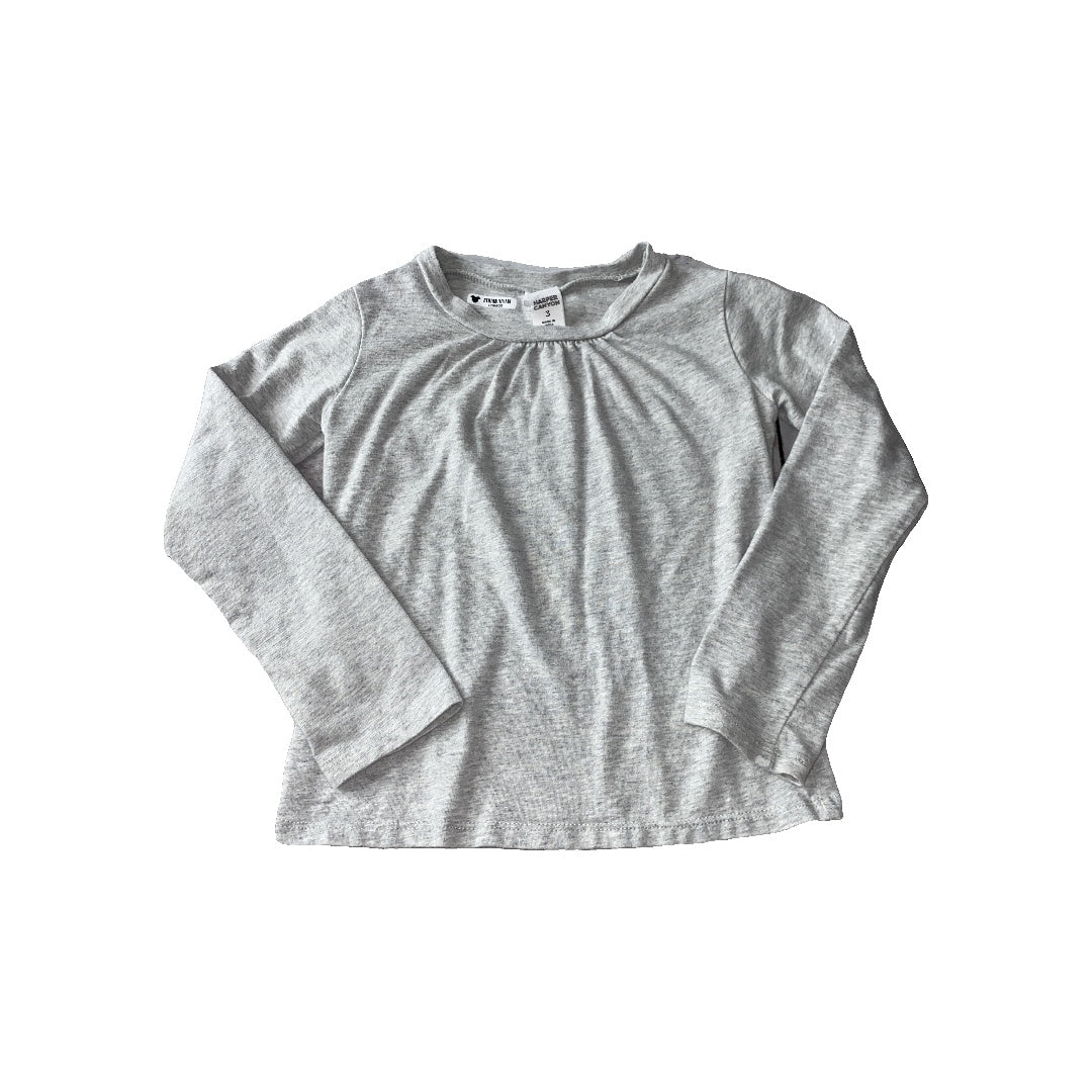 Harper Canyon Girls Grey Long Sleeve T-Shirt Size: 3T Grey
