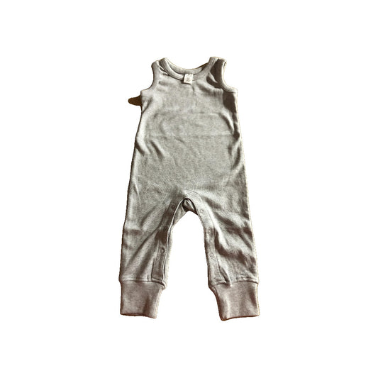Colored Organics Unisex Grey Romper Size: 3-6 months Grey