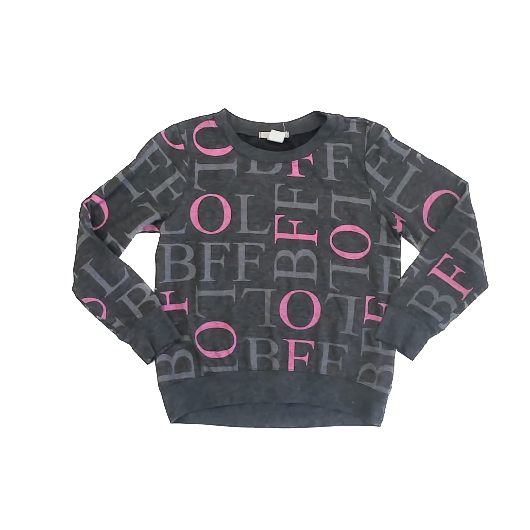 Self Esteem Girls Grey Sweatshirt Size: 6-8 Years* Grey