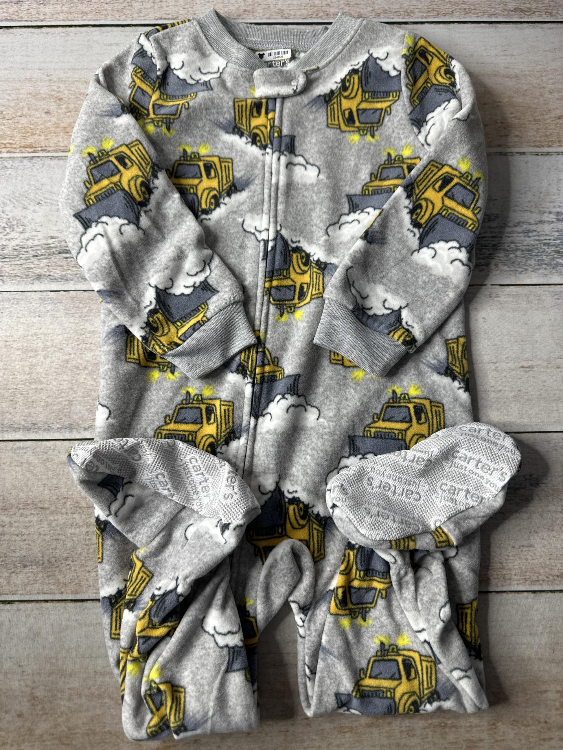 Carters Unisex Grey Pajamas Size: 2T Grey