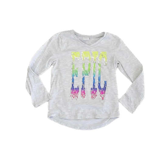 Gymgo Girls Grey Long Sleeve T-Shirt Size: 5-6 Years Grey