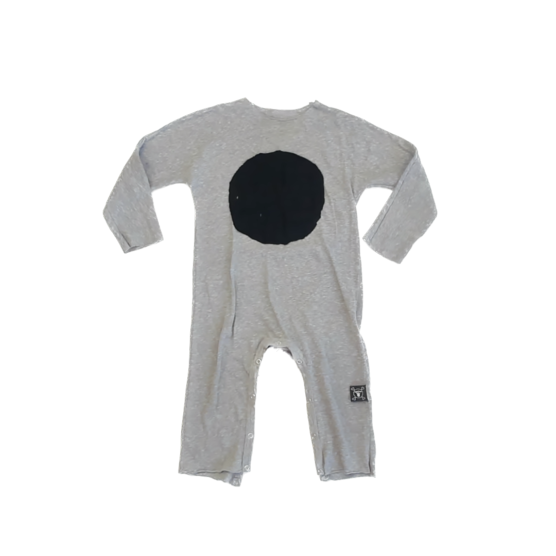 NuNuNu Unisex Grey Romper Size: 12-18 Months Grey
