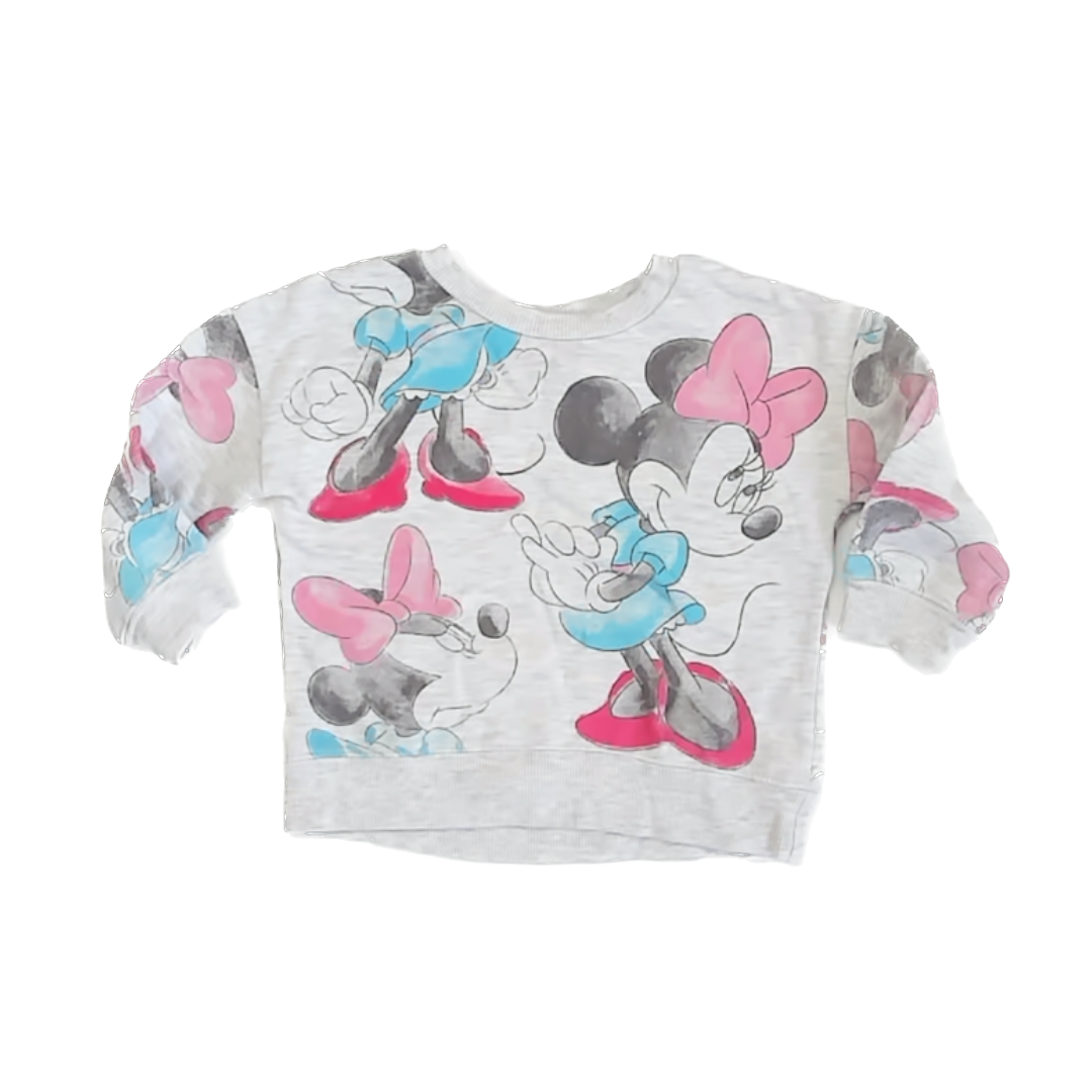 Disney Girls Grey Sweatshirt Size: 2T Grey