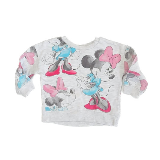 Disney Girls Grey Sweatshirt Size: 2T Grey
