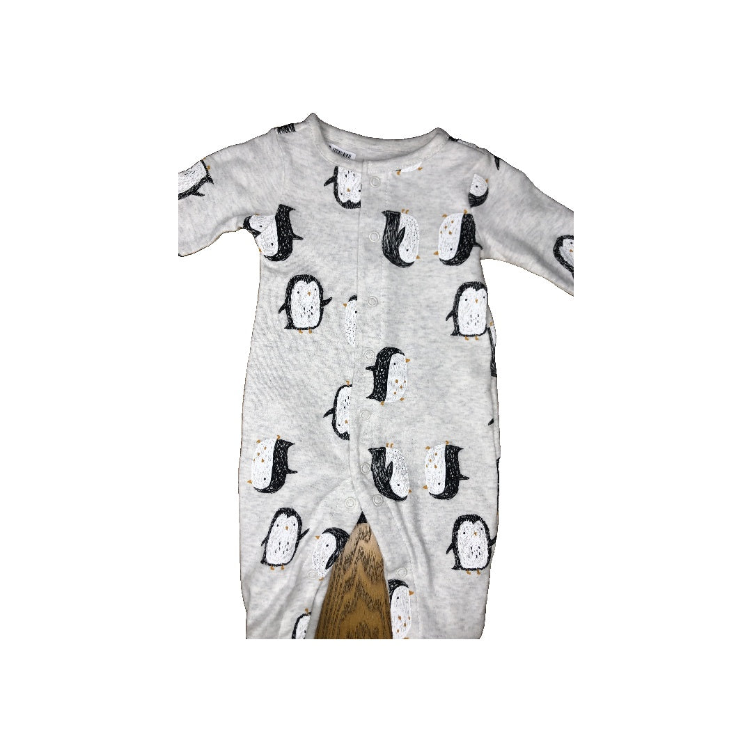 Carters Unisex Grey Pajamas Size: 0-3 months Grey