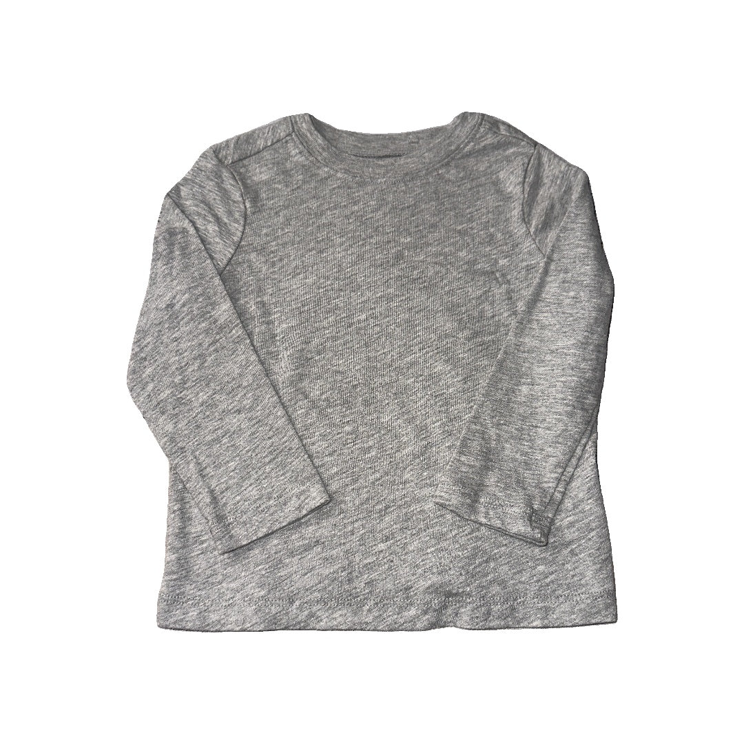 Old Navy Unisex Grey Long Sleeve Shirt Size: 2T Grey