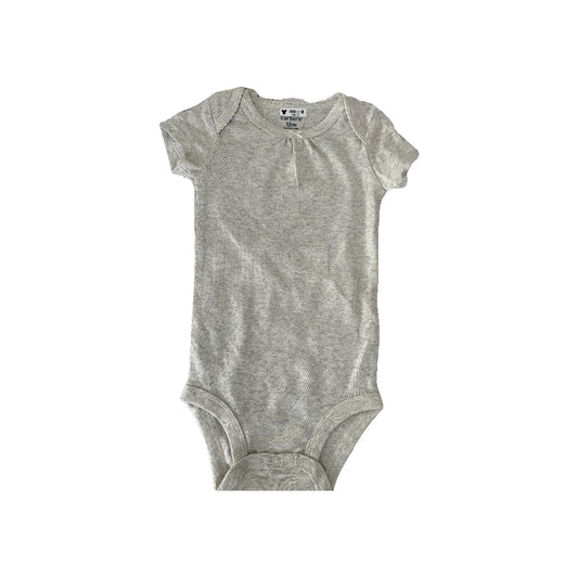 Carters Girls Grey Onesie Size: 12M Grey
