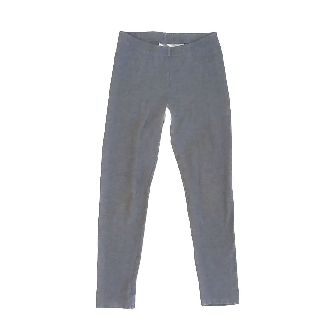 Hanna Andersson Girls Grey Leggings Size: 8 Years Grey
