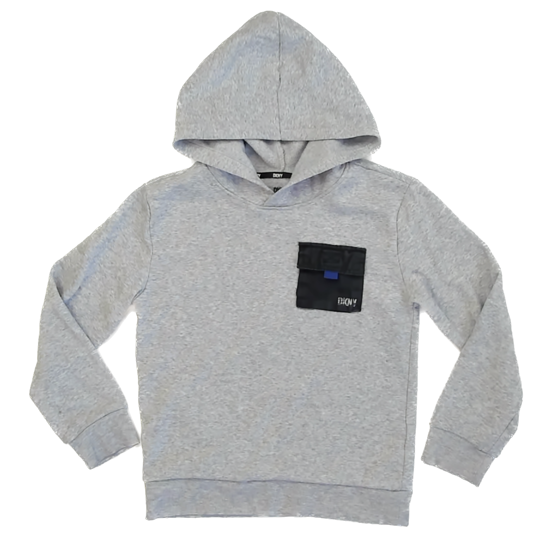 DKNY Boys Grey Hoodie Size: 10 Years Grey