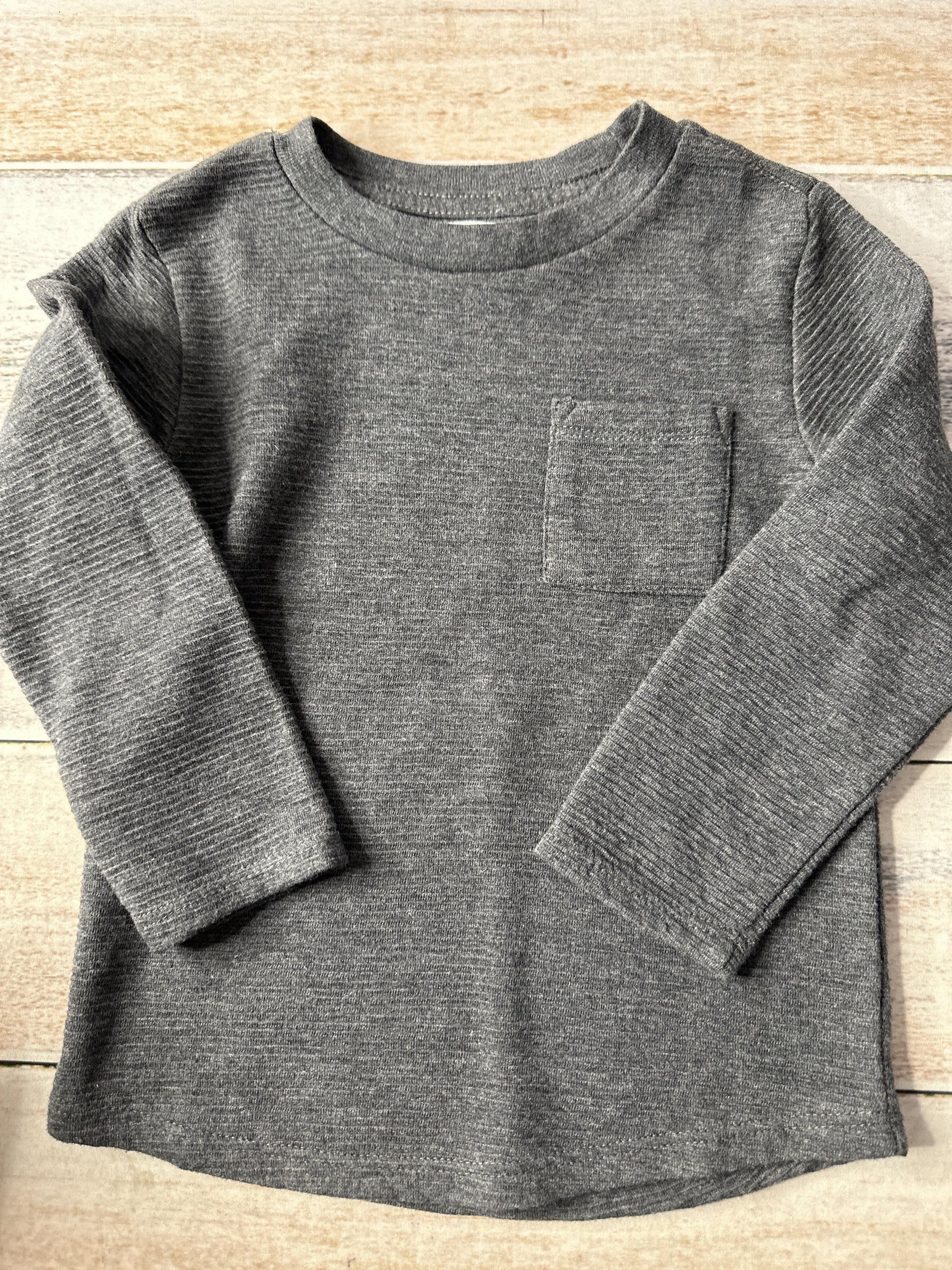 Cat & Jack Unisex Grey Long Sleeve T-Shirt Size: 3T Grey