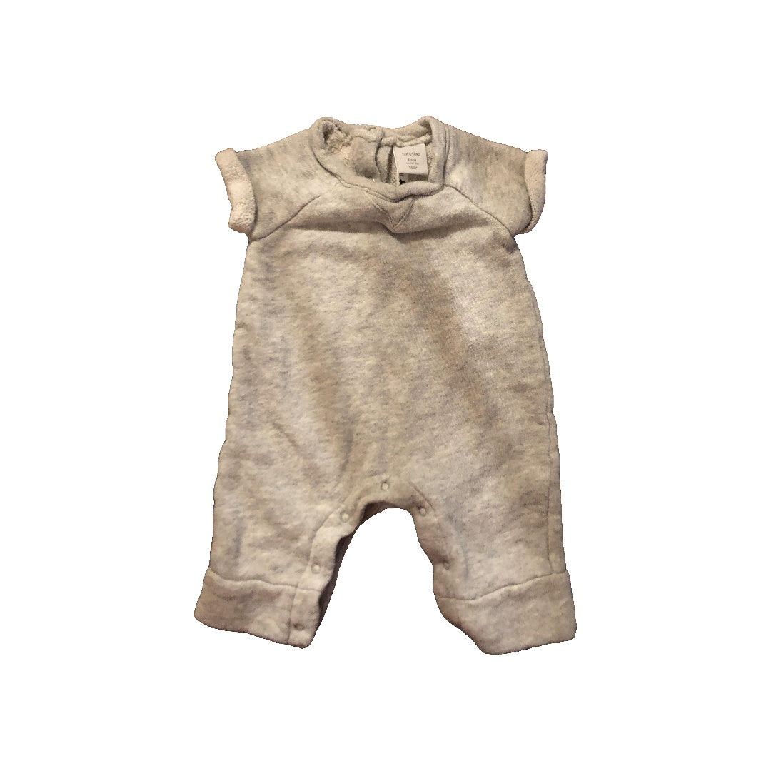Gap Unisex Grey Romper Size: Newborn Grey