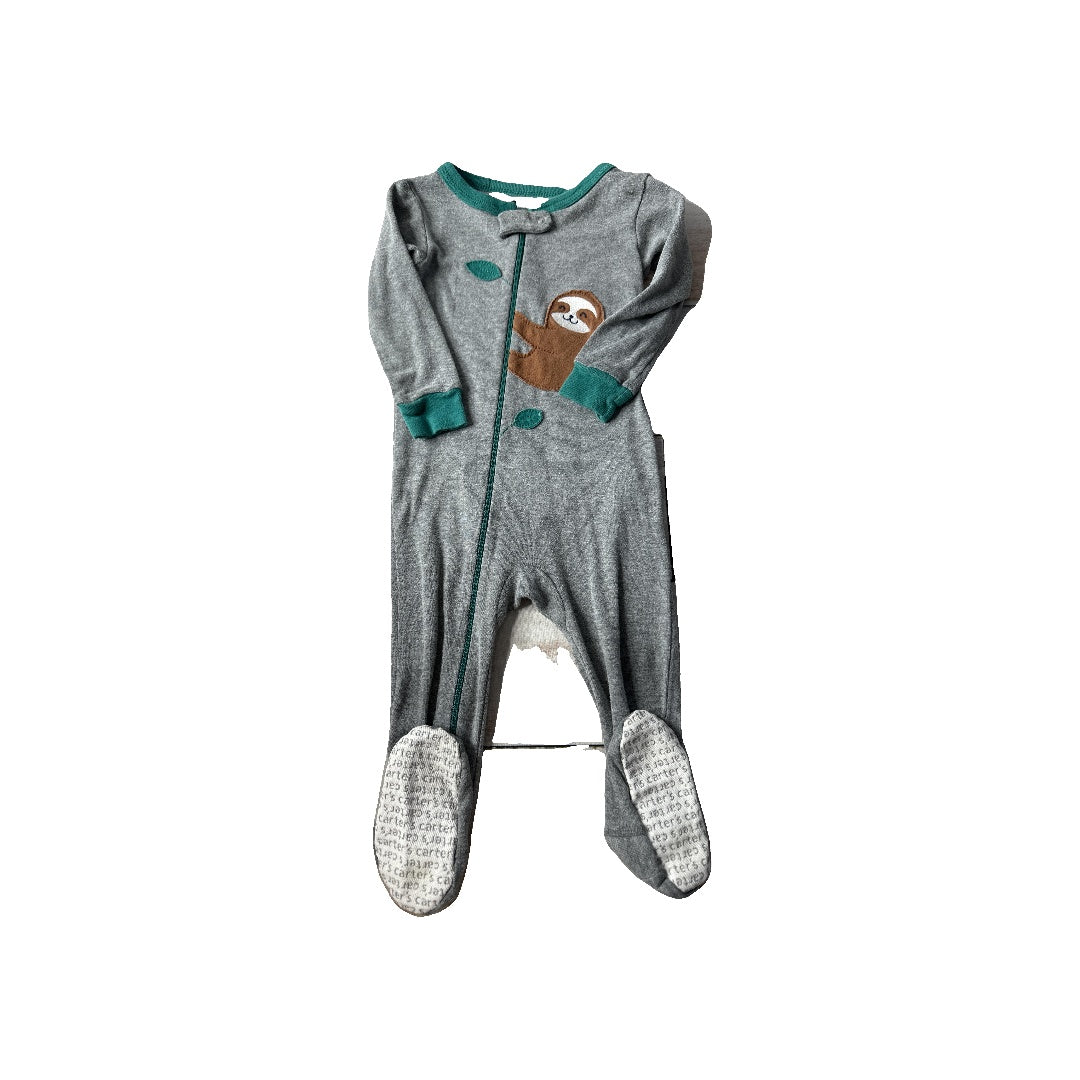 Carters Unisex Grey Pajamas Size: 12 months Grey