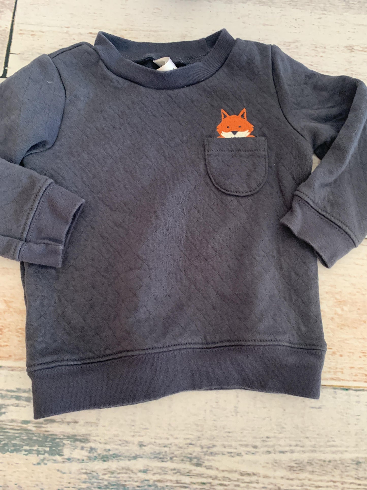 Carters Unisex Grey Sweatshirt Size: 12M Grey