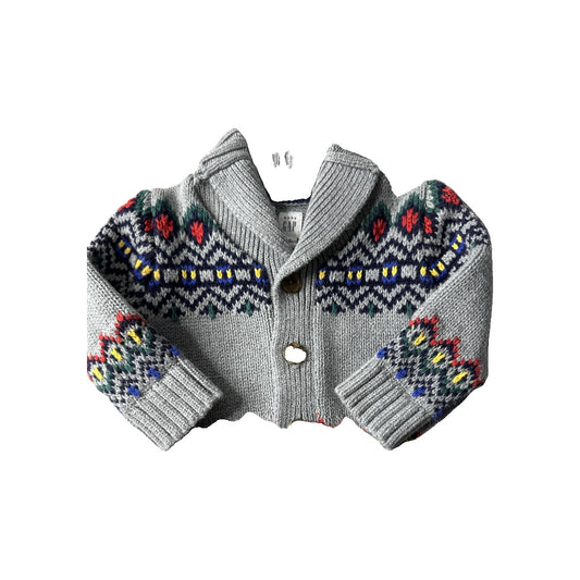 Gap Girls Grey Sweater Size: 6-12 months Grey
