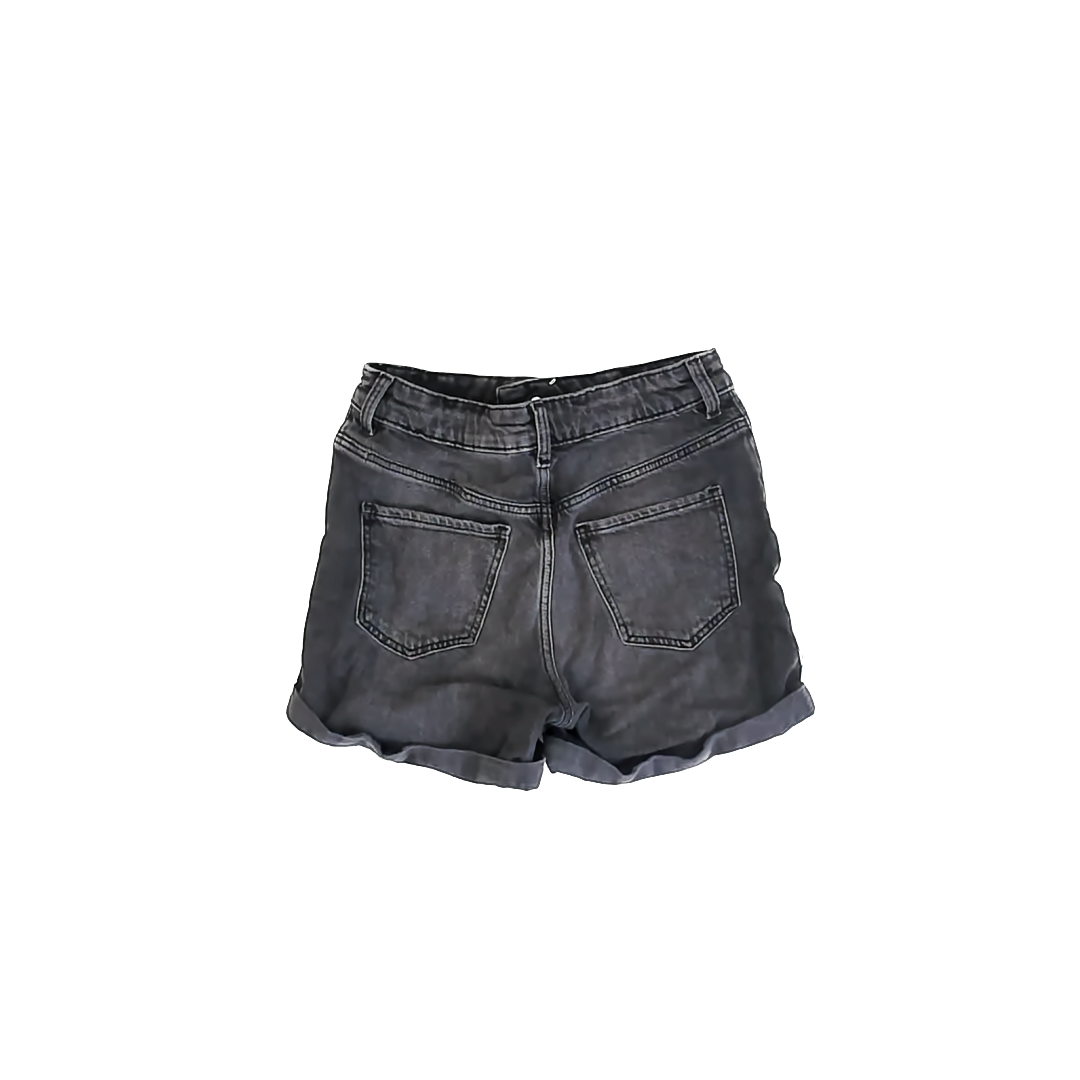 H&M Girls Grey Jean Shorts Size: 12 Years Grey