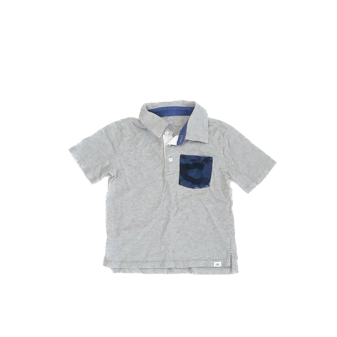 Gap Boys Grey Polo Shirt Size: 5T Grey