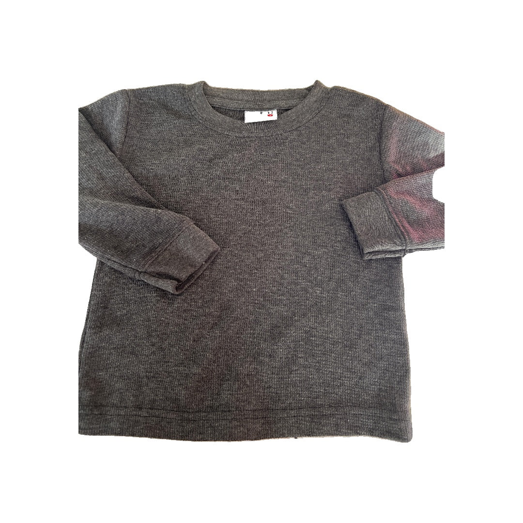 Mish Boys Boys Grey Long Sleeve Shirt Size: 2T Grey